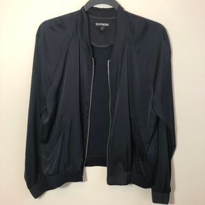 Silk Bomber Jacket
